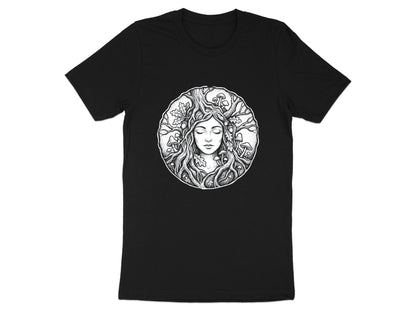 Nature Goddess Portrait Line Art Tee