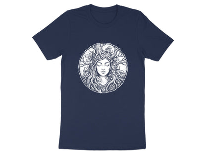 Nature Goddess Portrait Line Art Tee