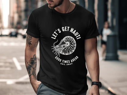 Let's Get Nauti - Nautilus Shell Nautical T-Shirt