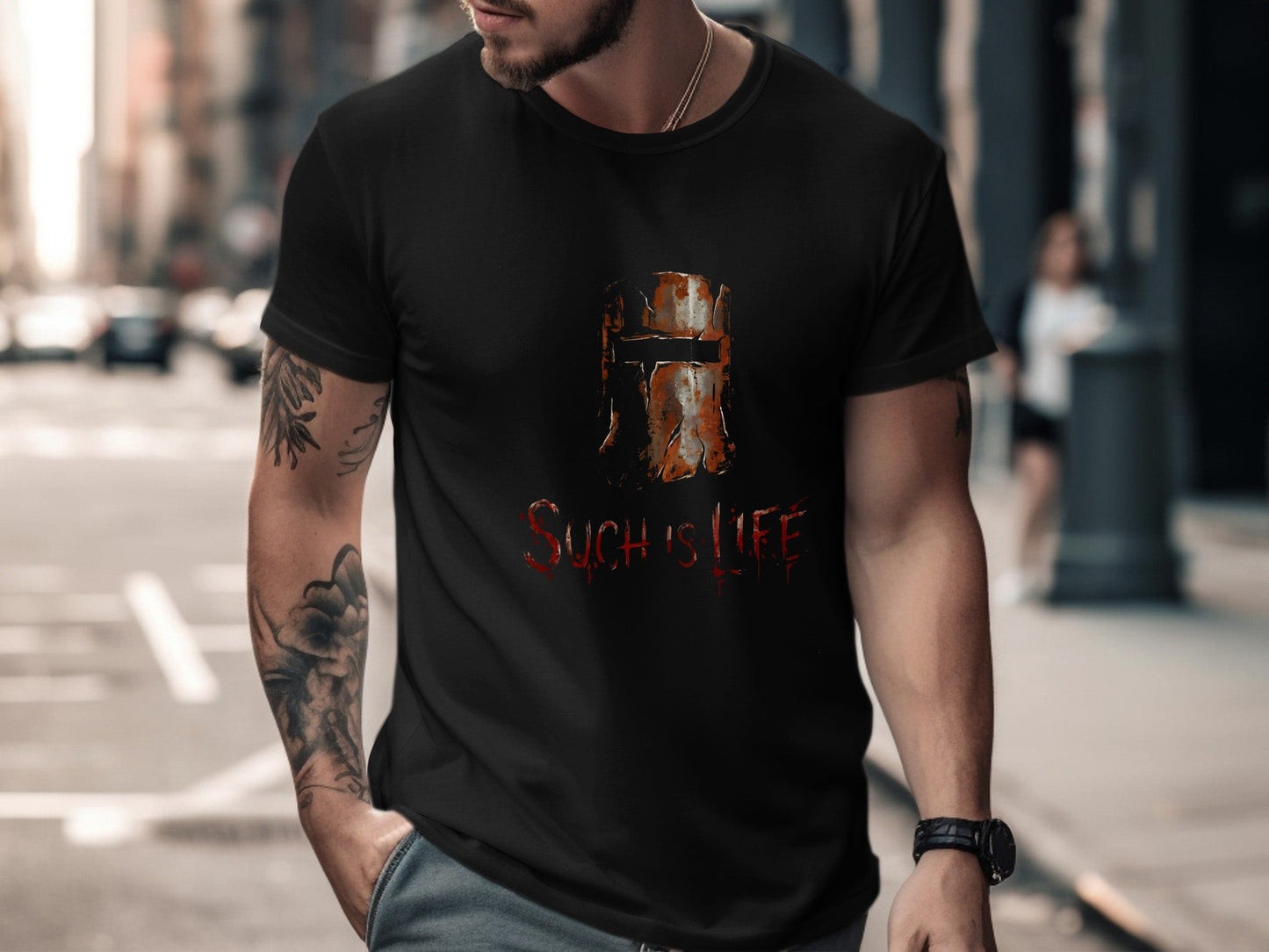 Ned Kelly 'Such Is Life' Rusted Helmet T-Shirt