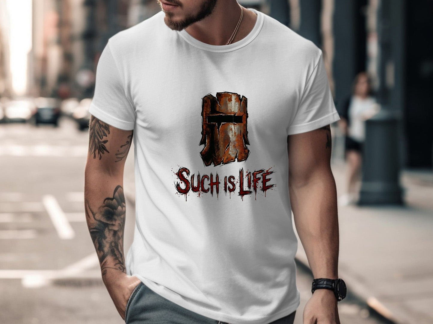 Ned Kelly 'Such Is Life' Rusted Helmet T-Shirt