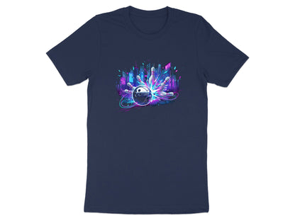 Cyberpunk Neon Bowling Strike Graphic Tee