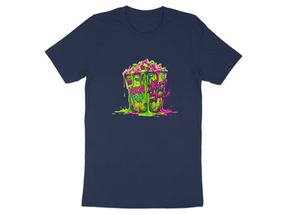 Cyberpunk Neon Slime Popcorn T-Shirt