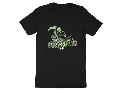 Bowling Reaper Hot Rod Skeleton T-Shirt