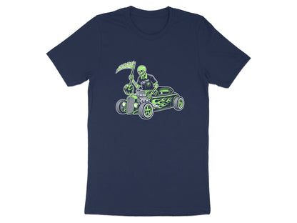 Bowling Reaper Hot Rod Skeleton T-Shirt