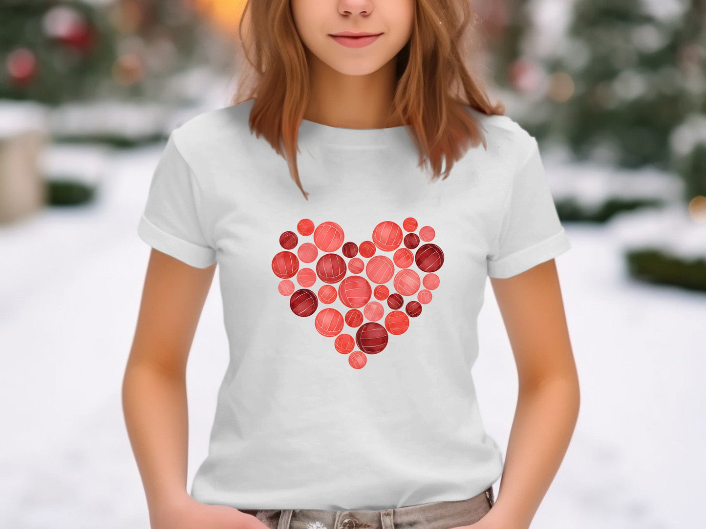 Netball Heart Graphic T-Shirt