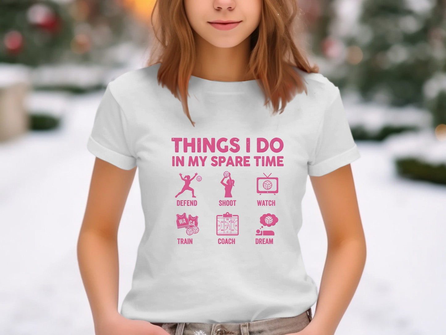 Things I Do In My Spare Time Netball T-Shirt
