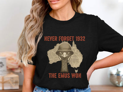The Emus Won 1932 T-Shirt - Australian Great Emu War Tee