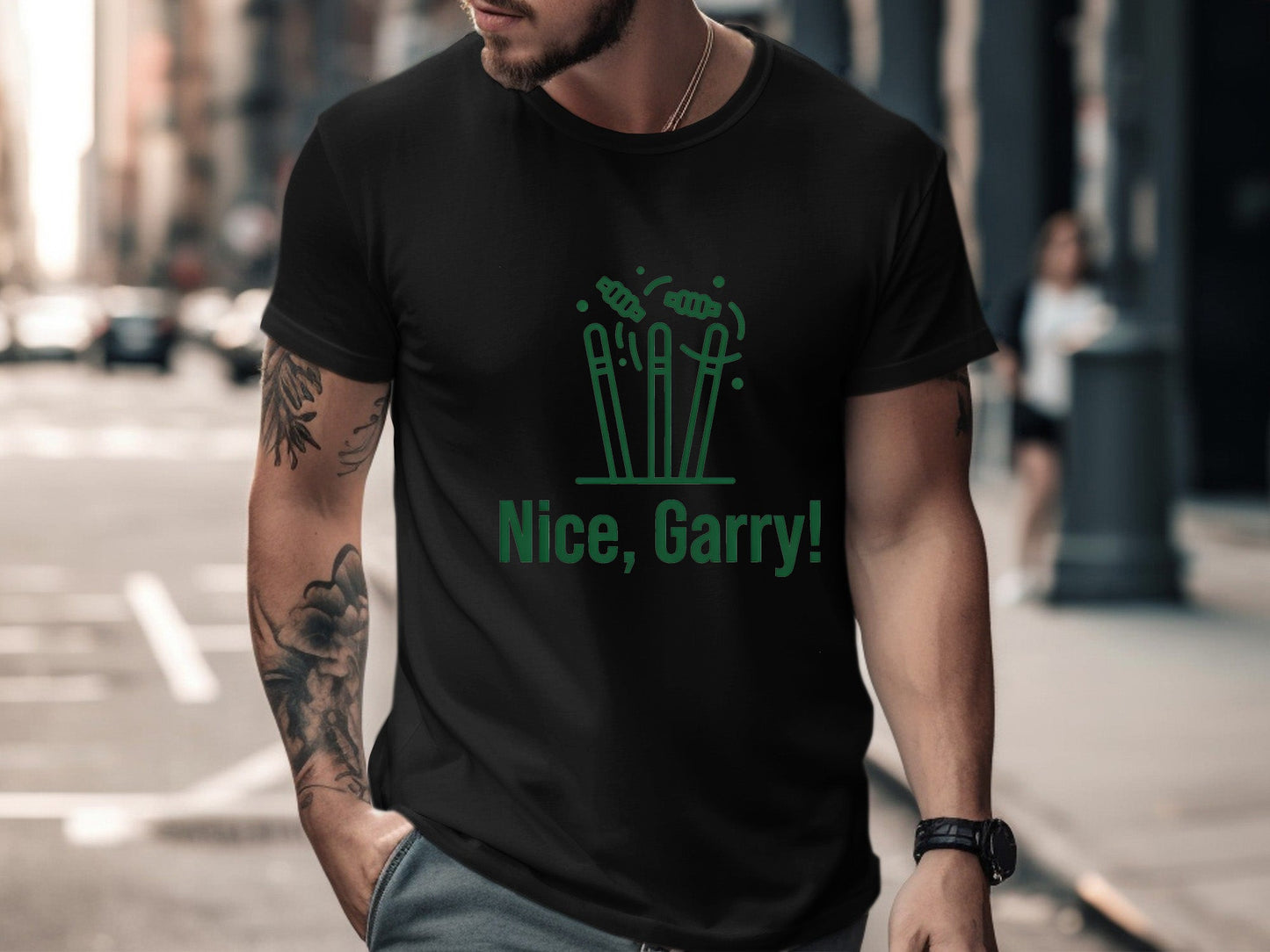 Nice Garry! Nathan Lyon Tribute Cricket T-Shirt