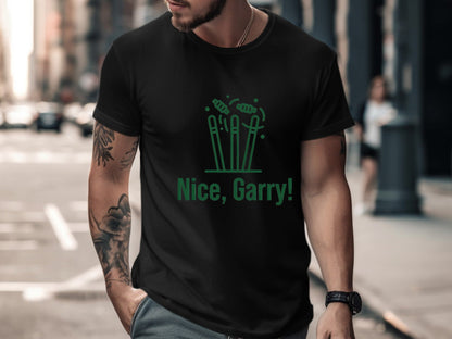 Nice Garry! Nathan Lyon Tribute Cricket T-Shirt