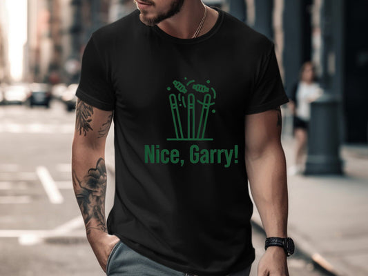 Nice Garry! Nathan Lyon Tribute Cricket T-Shirt