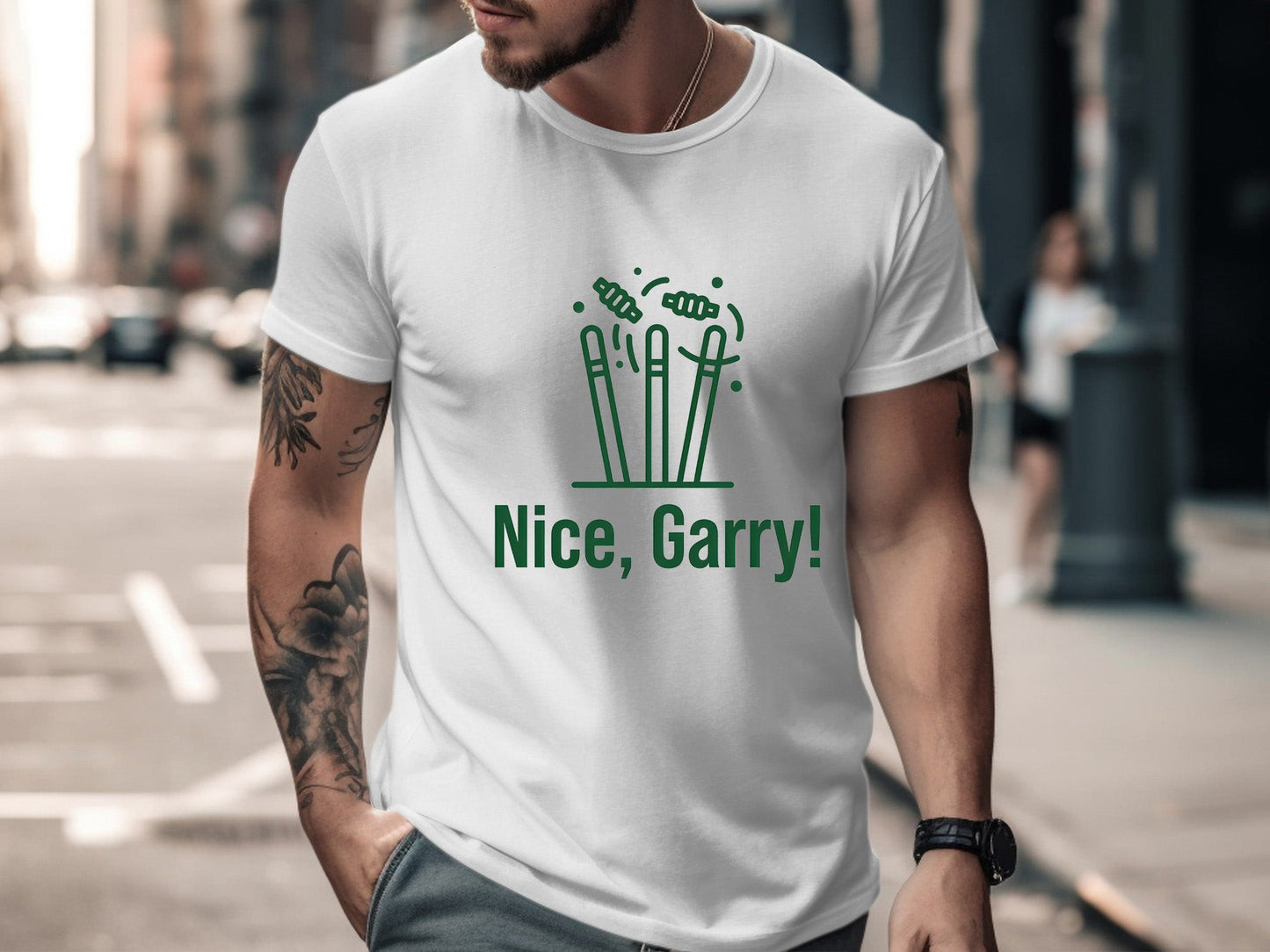 Nice Garry! Nathan Lyon Tribute Cricket T-Shirt