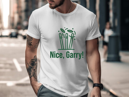 Nice Garry! Nathan Lyon Tribute Cricket T-Shirt