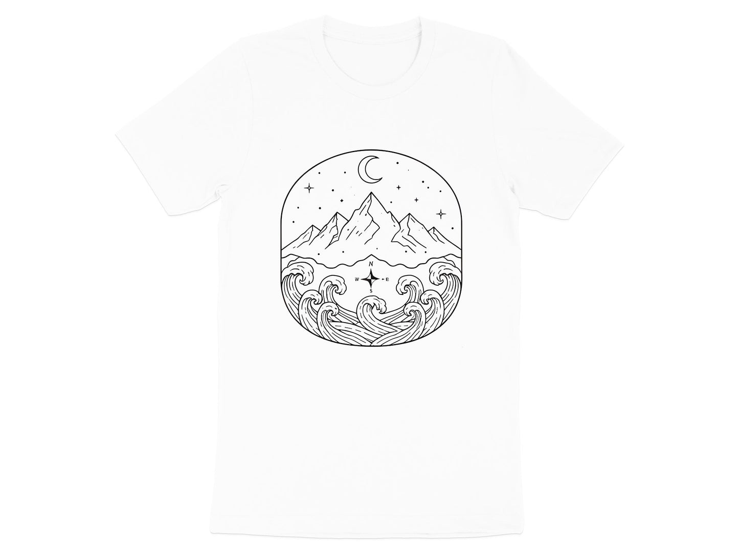 Ocean Waves & Mountain Peaks Adventure T-Shirt