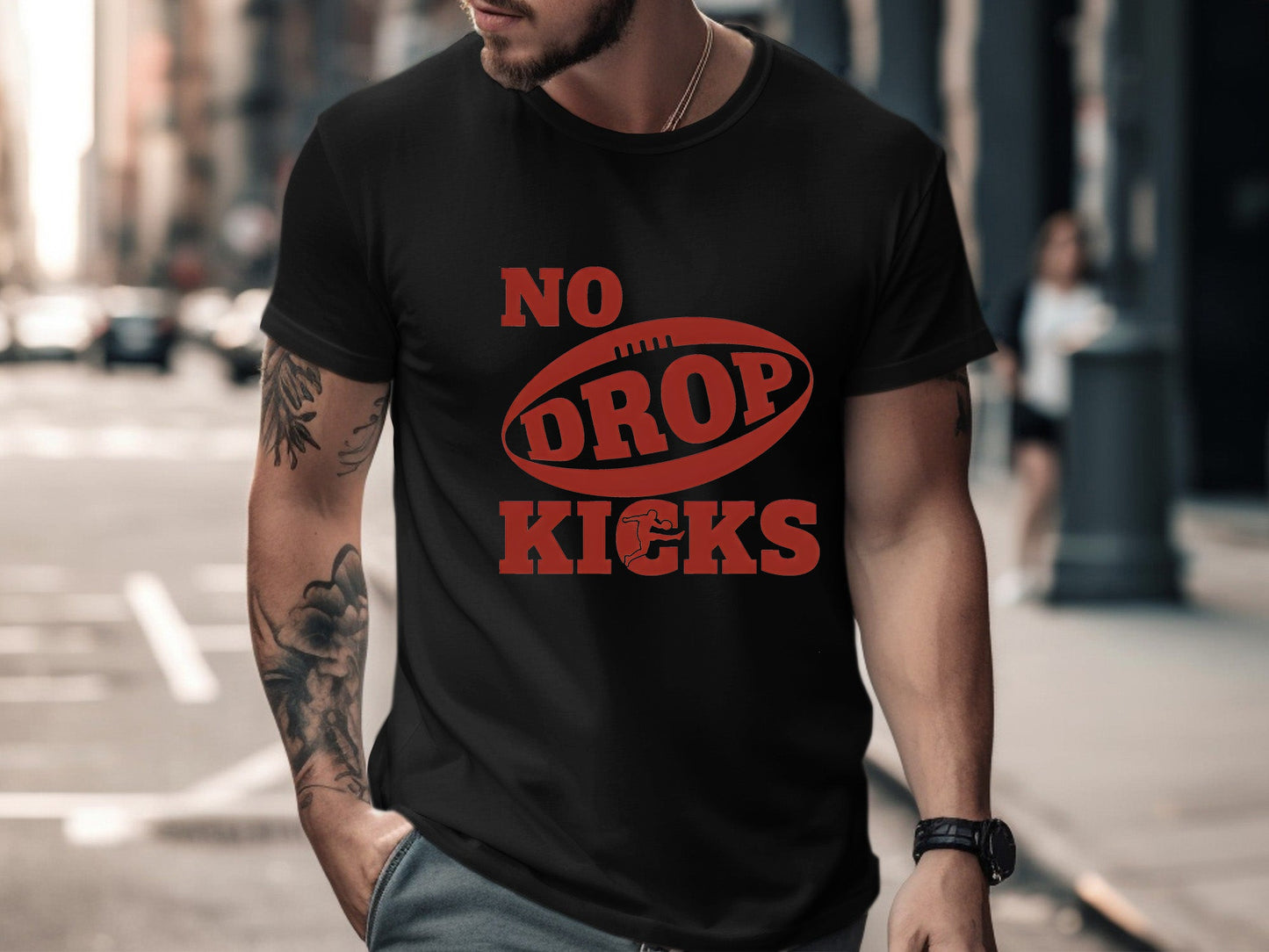 No Drop Kicks Rugby Graphic T-Shirt