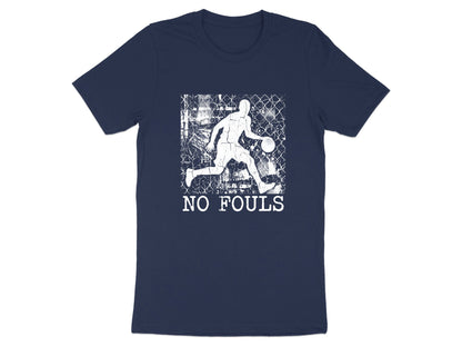 No Fouls Grunge Basketball Player T-Shirt