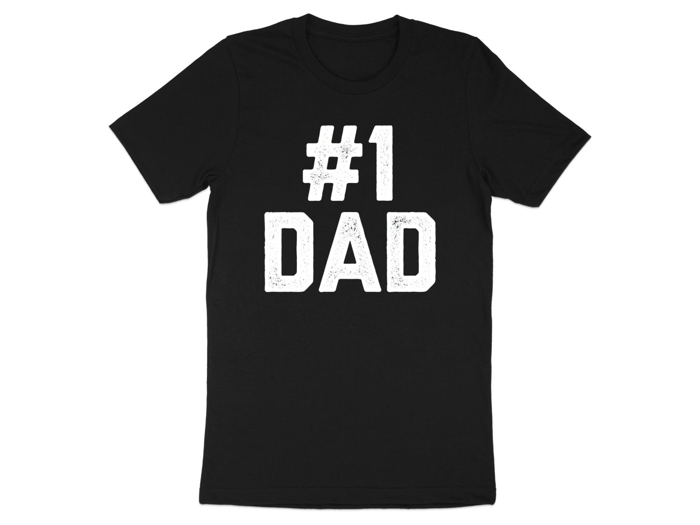 Number One Dad Classic Athletic Typography Tee