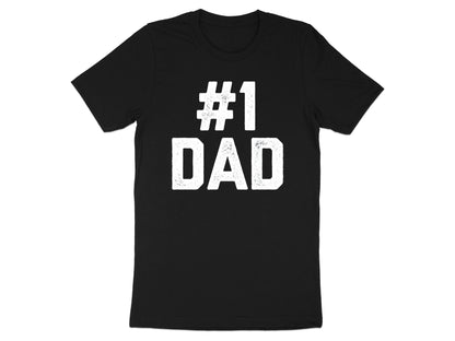 Number One Dad Classic Athletic Typography Tee
