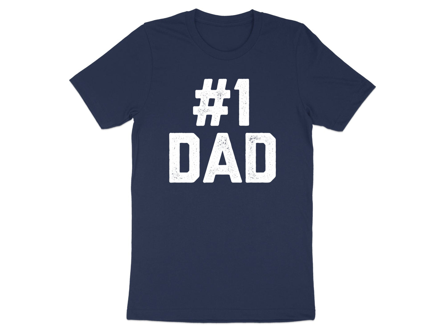 Number One Dad Classic Athletic Typography Tee