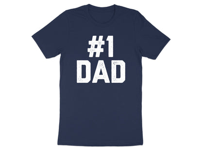 Number One Dad Classic Athletic Typography Tee