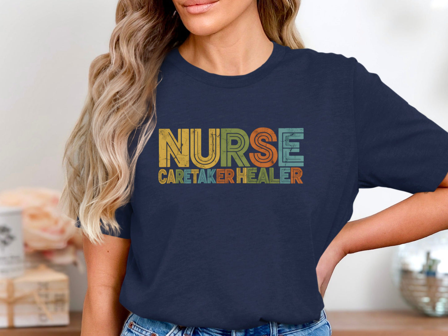 Nurse Caretaker Healer T-Shirt - Vintage Palette Tee