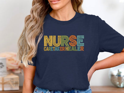 Nurse Caretaker Healer T-Shirt - Vintage Palette Tee