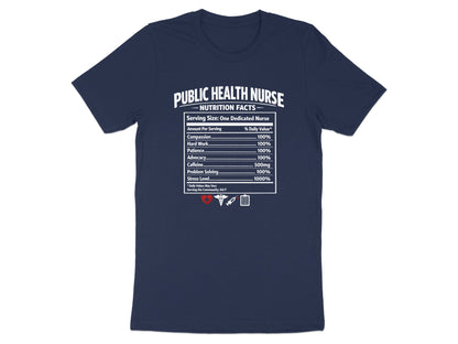 Public Health Nurse Nutrition Facts T-Shirt