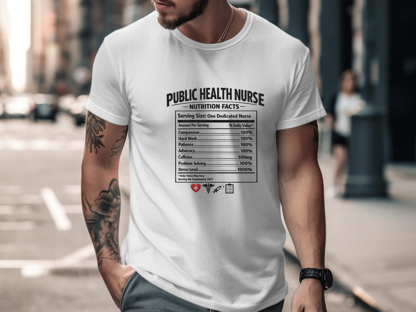 Public Health Nurse Nutrition Facts T-Shirt