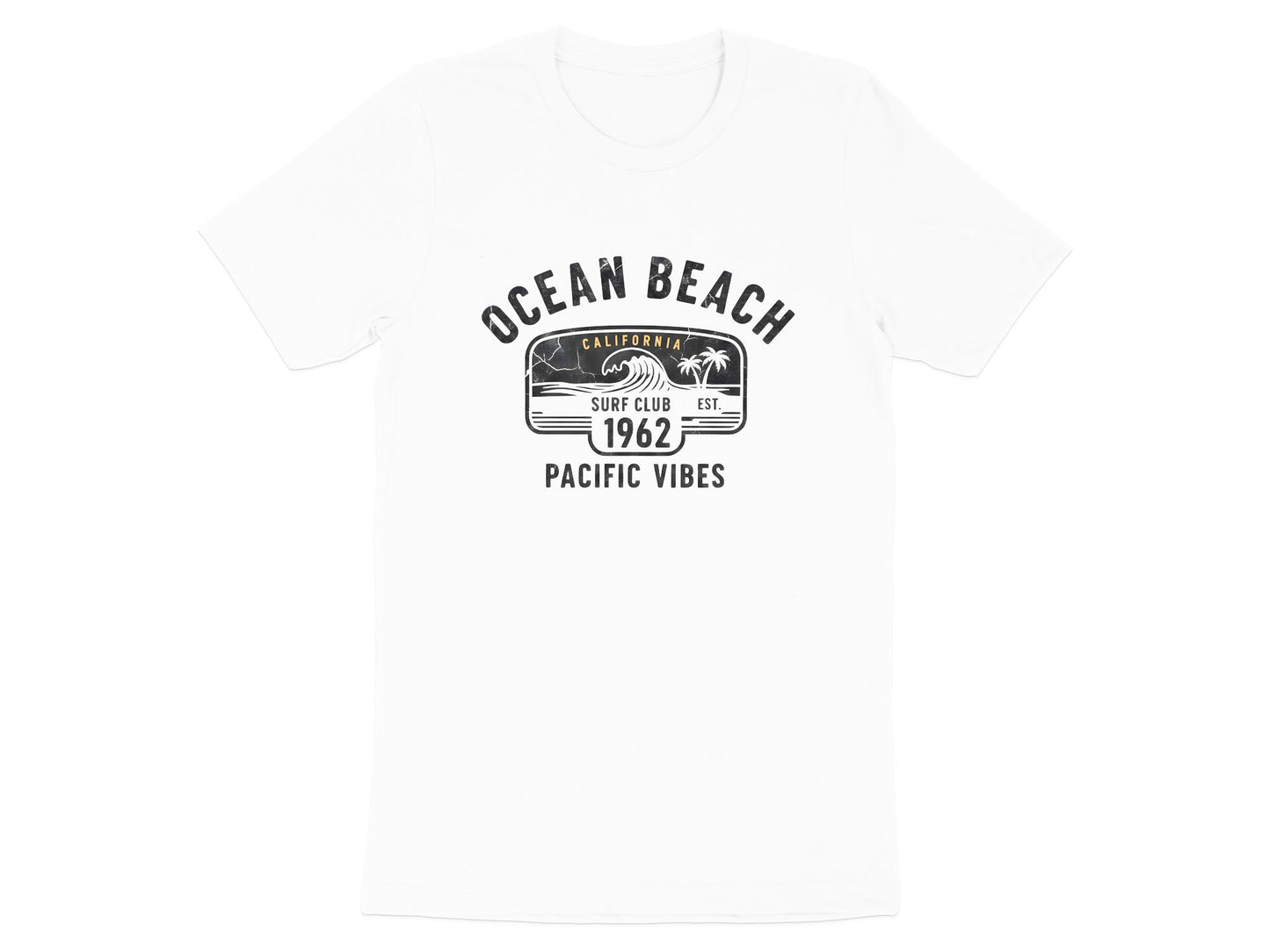 Vintage Ocean Beach Surf Club T-Shirt | Retro Surf Tee