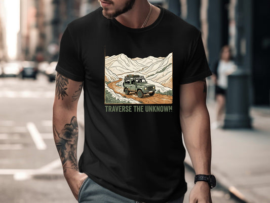 Off-Road Mountain Adventure 'Traverse the Unknown' Tee