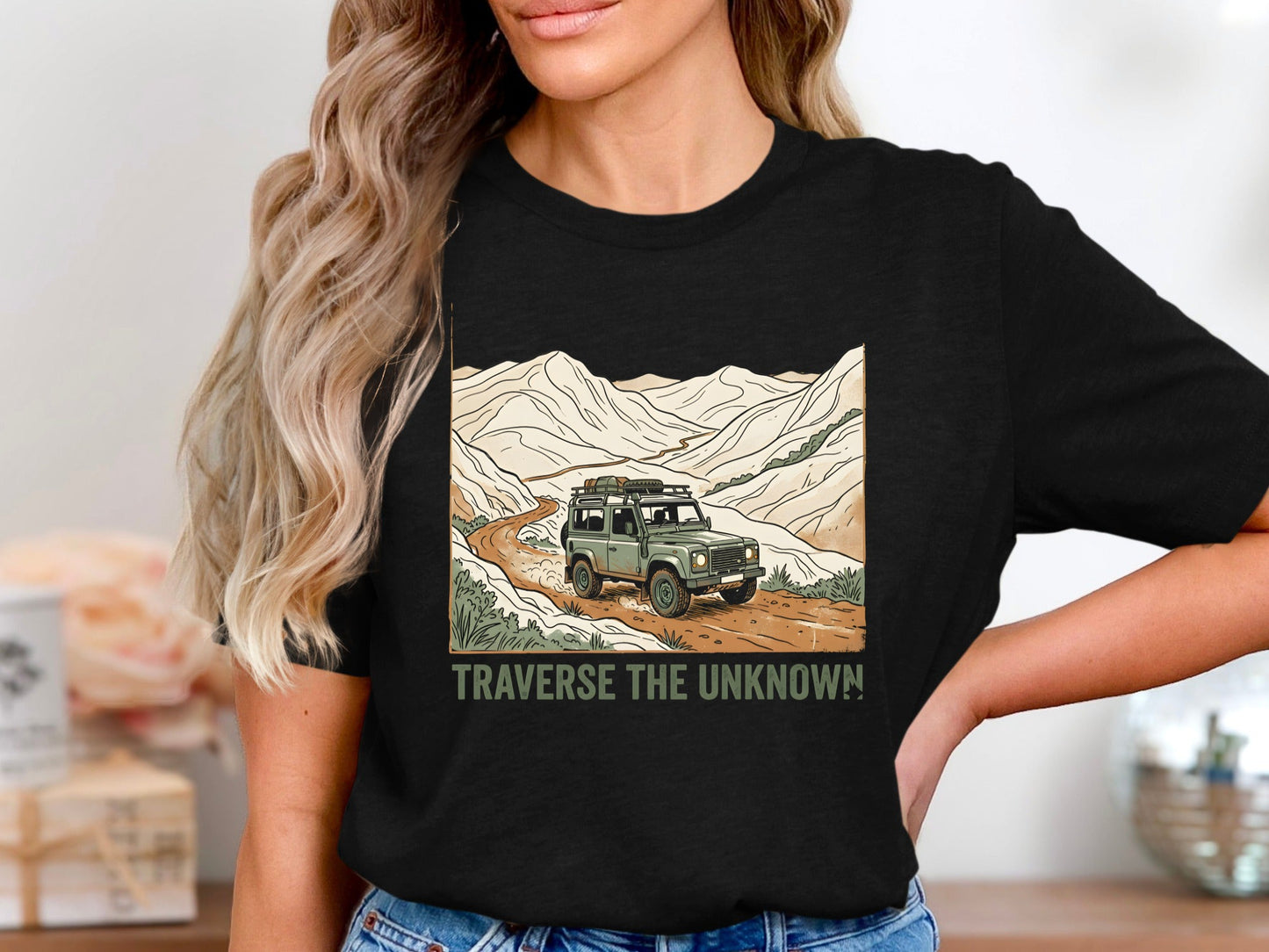 Off-Road Mountain Adventure 'Traverse the Unknown' Tee