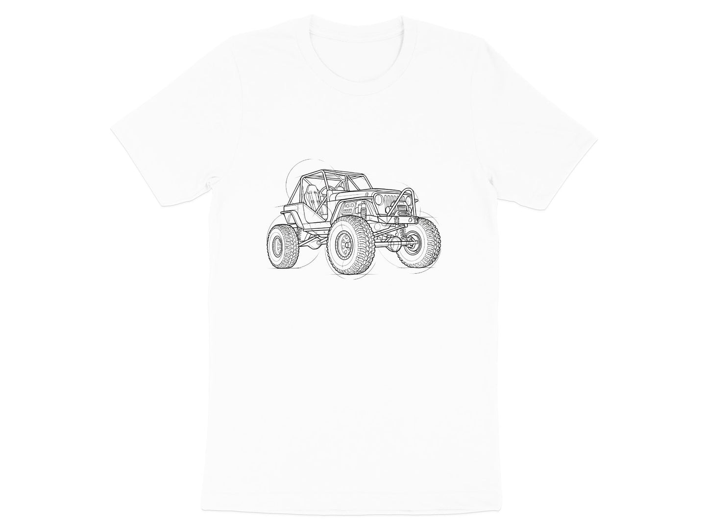 Off-Road Rock Crawler Blueprint T-Shirt
