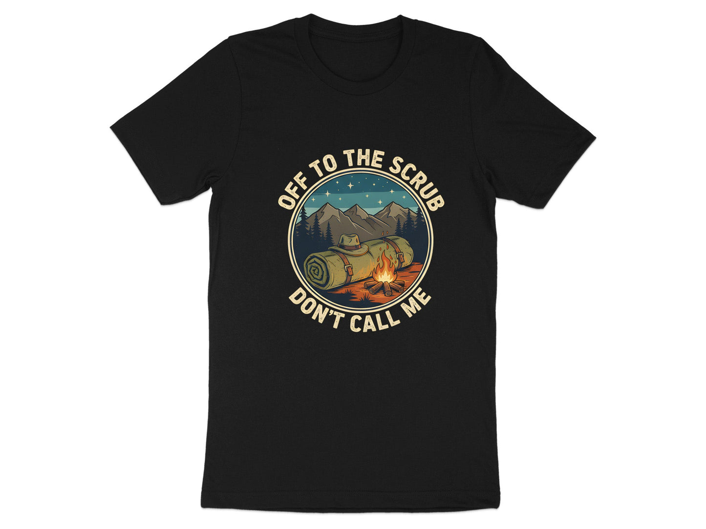 'Off To The Scrub' Swagman Camping T-Shirt