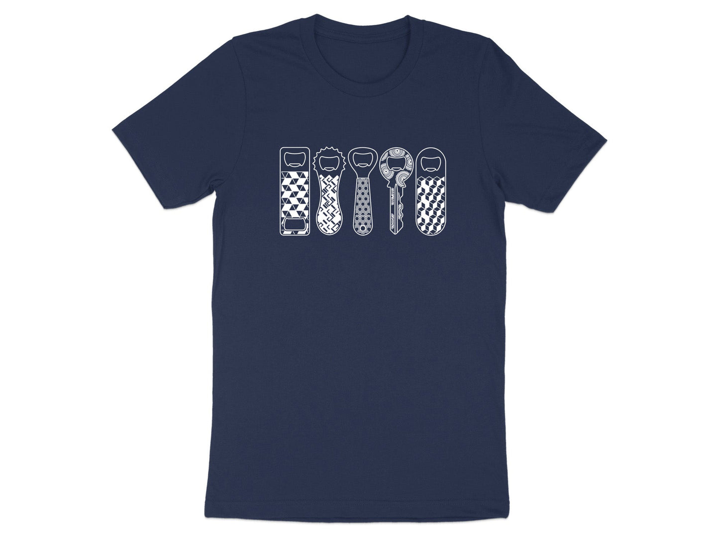 Patterned Bottle Opener Row T-Shirt