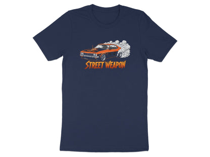 Orange Muscle Car 'Street Weapon' T-Shirt - Burnout Tee