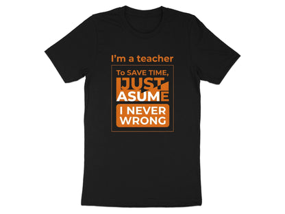 Teacher Life Bold Orange T-Shirt - Classroom Quote Tee