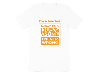 Teacher Life Bold Orange T-Shirt - Classroom Quote Tee