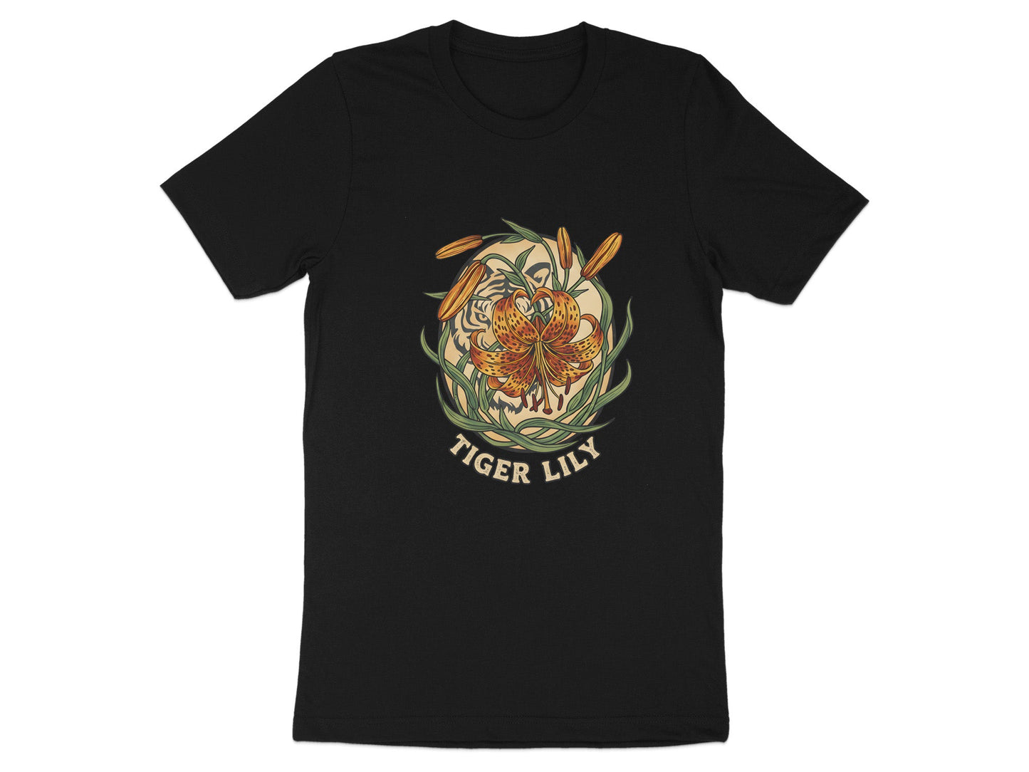 Tiger Lily Illustrated Graphic T-Shirt