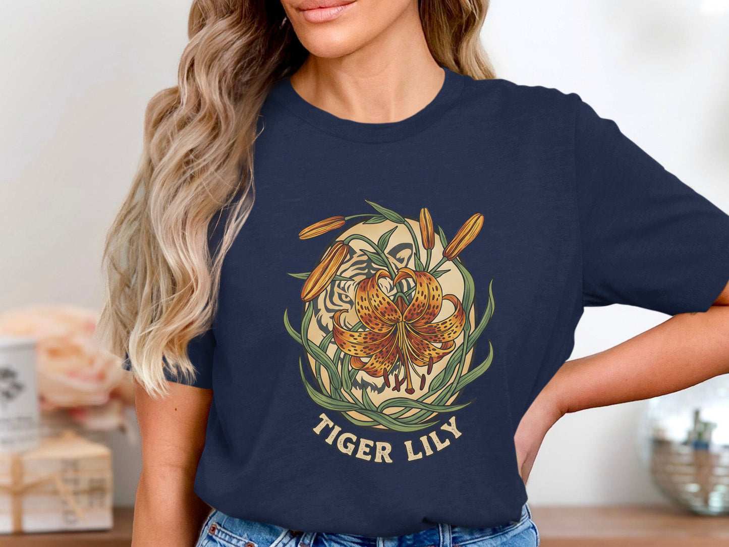 Tiger Lily Illustrated Graphic T-Shirt