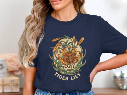 Tiger Lily Illustrated Graphic T-Shirt