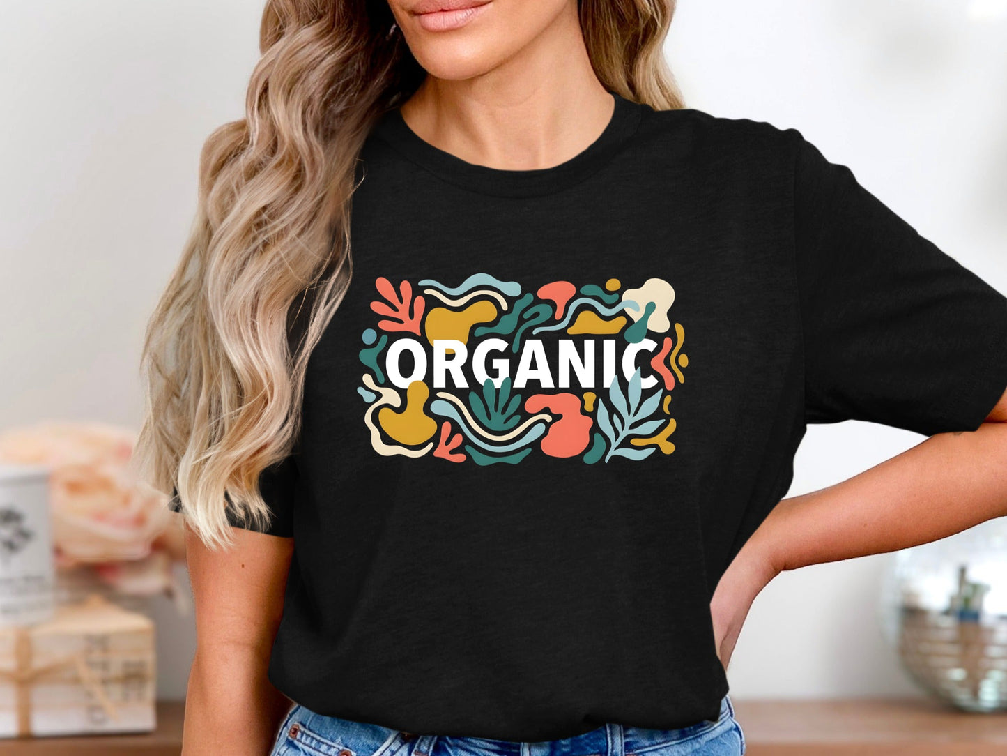 Organic Abstract Botanical Graphic Tee