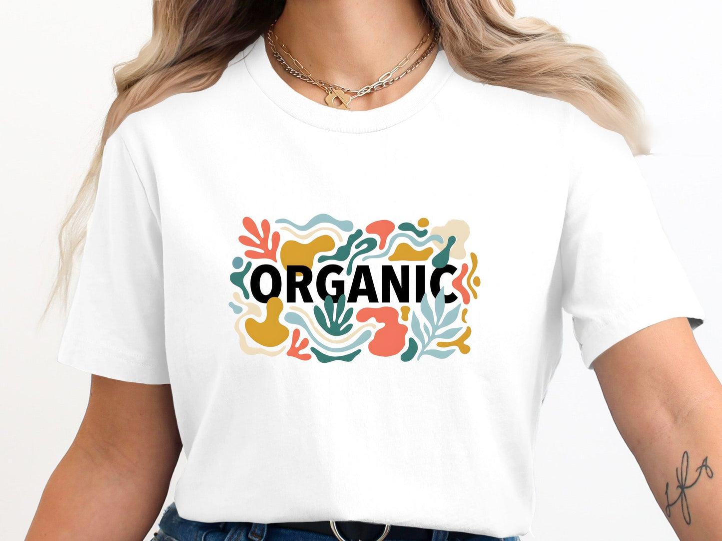 Organic Abstract Botanical Graphic Tee