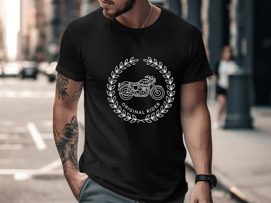 Original Rider Classic Motorcycle Wreath T-Shirt