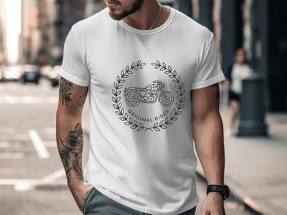 Original Rider Classic Motorcycle Wreath T-Shirt
