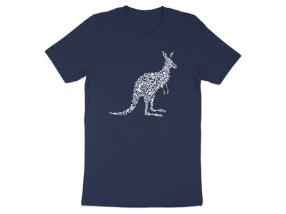 Ornate Floral Kangaroo Mandala T-Shirt | Australian Wildlife Art