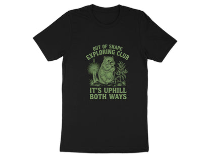 Out of Shape Exploring Club Wombat Funny Hiking T-Shirt