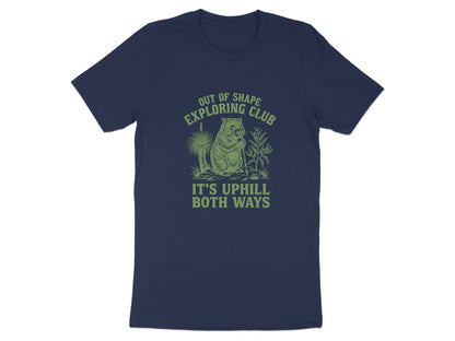Out of Shape Exploring Club Wombat Funny Hiking T-Shirt