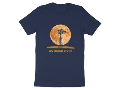 Outback Noir Windmill T-Shirt - Australian Harvest Moon Tee