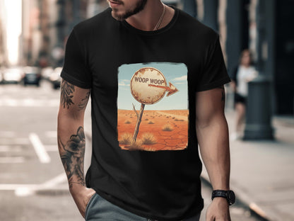 Woop Woop Outback Sign Road Trip T-Shirt