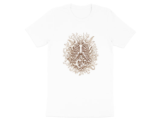 Overgrown Rib Cage Floral T-Shirt - Anatomical Botanical Art